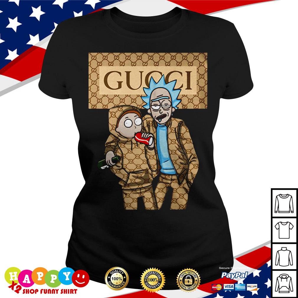 Rick and Morty Gucci shirt by T shirtat Happy Happy tees Shop trending t shirt